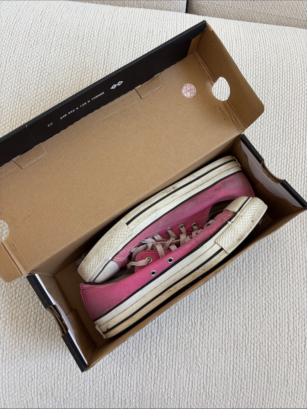Converse Pink Low-Top Canvas Sneakers